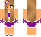 a purple cheerleader