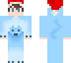 blue kangaroo santa hat