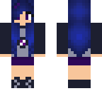 girl with blue hair or blue female dave strider