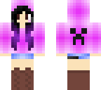 pink hoodie girl