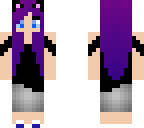purple hair girl