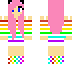 rainbow cat girl