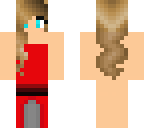 beautiful red dress girl