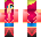 blonde pink girl by vampirepony