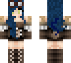 blue steampunk girl