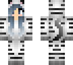 fixed blue haired zebra girl