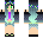 flower blue girl