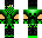 green teen black hair