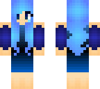 sad blue girl