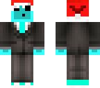 tuxedo blu slime with santas hat
