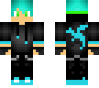 blue haired boy