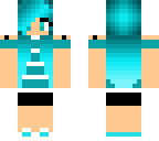 blue haired girl