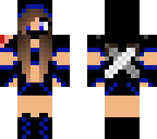 blue ninja with cut