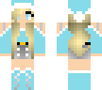 blue santa girl