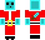 blue slime santa