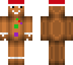 gingerbread with santa hat