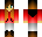girl with red hoodie