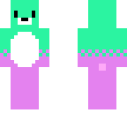 green and purple bear