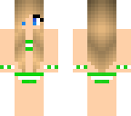 green bikini girl