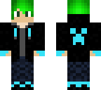 green haired boy