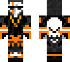 orange skull hood