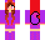 purple and red wolf girl