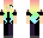 rainbow hair scene girl