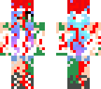 scary zombie girl santa hat