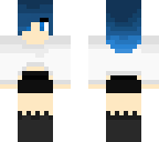 short hair blue