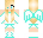 white and blue angel