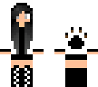black and white dog