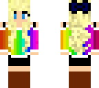 blond rainbow girl