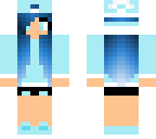 blue girl with hoodie