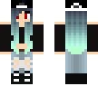 blue haired girl