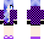 blue haired girl