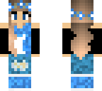 blue scarf