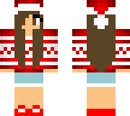 brown hair santa girl