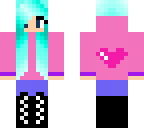 cute heart hoddie girl