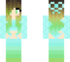 cute ombre mermaid girl