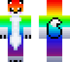 cute rainbow fox