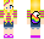 cute rainbow tail girl