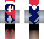 emo christmas girl