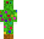 flat christmas tree dude