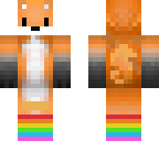 fox with rainbow socks