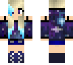 galaxy girl shaded hair