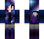 galexy girl with wolf tail