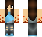 girl with fire hands