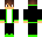 green and black boy