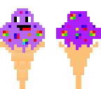 mine craft ice cream
