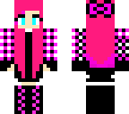 pink girl edited with bow